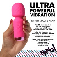 Compact Pink Mini Wand for Discreet Pleasure