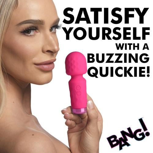 Compact Pink Mini Wand for Discreet Pleasure