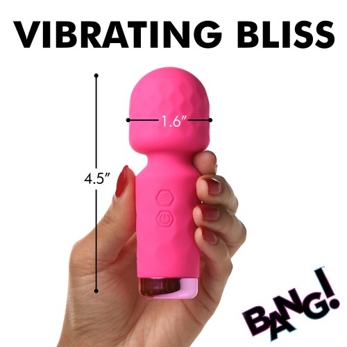 Compact Pink Mini Wand for Discreet Pleasure