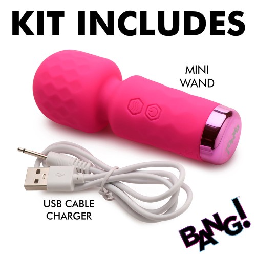 Compact Pink Mini Wand for Discreet Pleasure