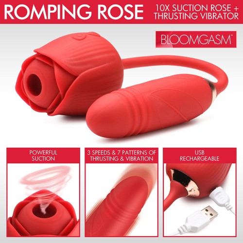 Bloomgasm Romping Rose for G-Spot and Clitoral Pleasure