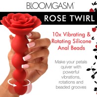 Bloomgasm Rose Vibrating Anal Beads - 10X Pleasure