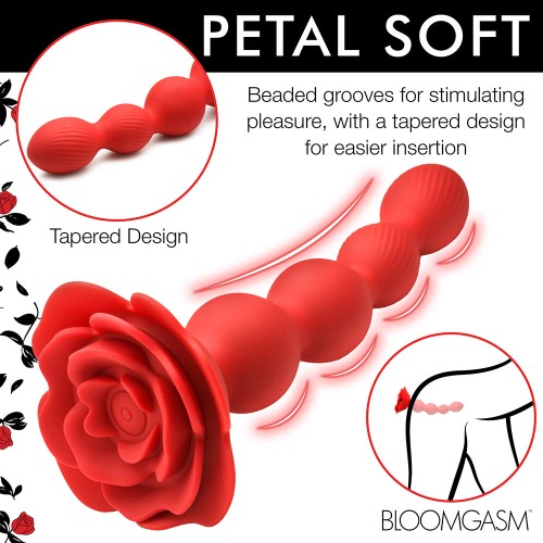 Perlas Anales Vibrantes Bloomgasm Rose - 10X Placer