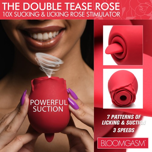 Bloomgasm Double Tease Rose Stimulator