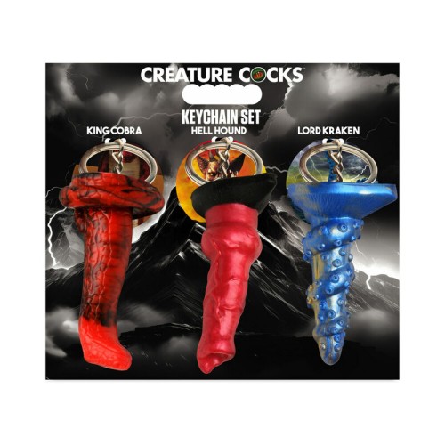 Creature Cocks Silicone Keychain Set