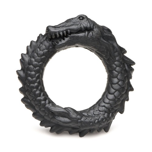 Anillo Cock de Silicona Black Caiman de Creature Cocks - Placer Supremo