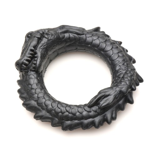 Creature Cocks Black Caiman Silicone Cock Ring - Ultimate Pleasure