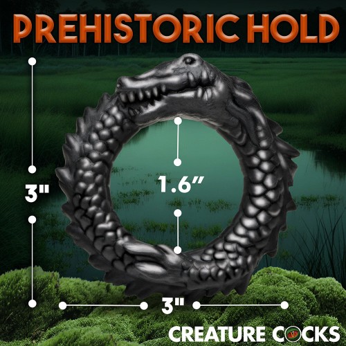 Anillo Cock de Silicona Black Caiman de Creature Cocks - Placer Supremo