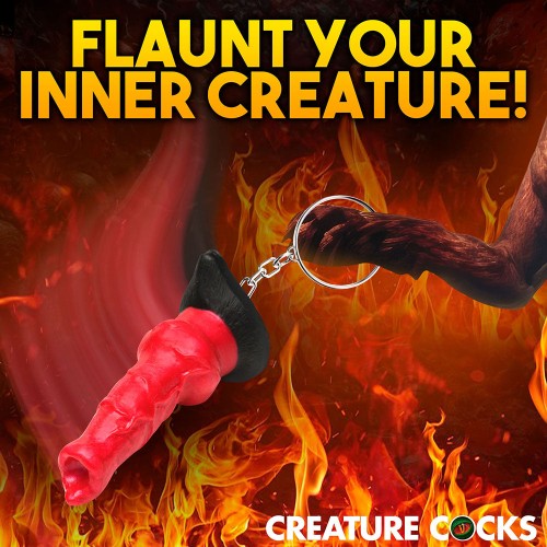 Creature Cocks Hell-Hound Silicone Keychain for Fantasy Lovers