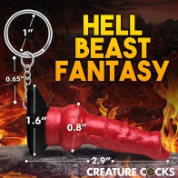 Creature Cocks Hell-Hound Silicone Keychain for Fantasy Lovers