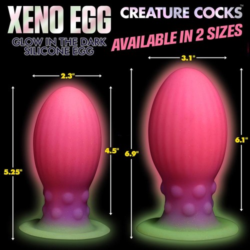 Creature Cocks XL Glow-in-the-Dark Xeno Egg - Unique Pleasure