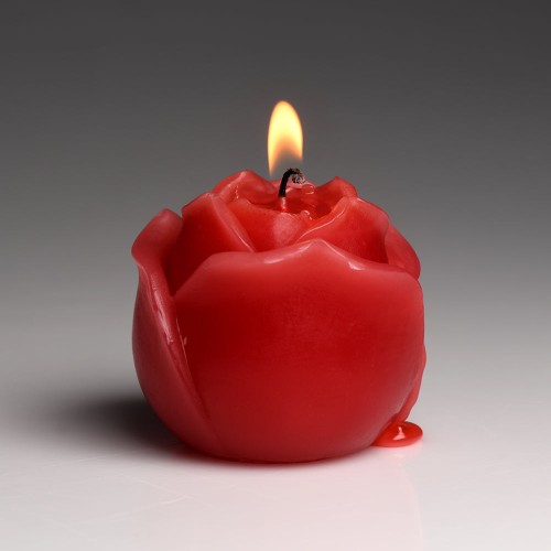 Flaming Rose Drip Candle for Sensual Play