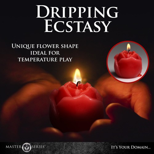 Vela Drip Candle Flaming Rose para Juego Sensual