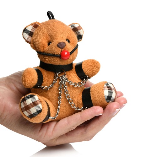 Master Series Gagged Teddy Bear Keychain - Fun Gift