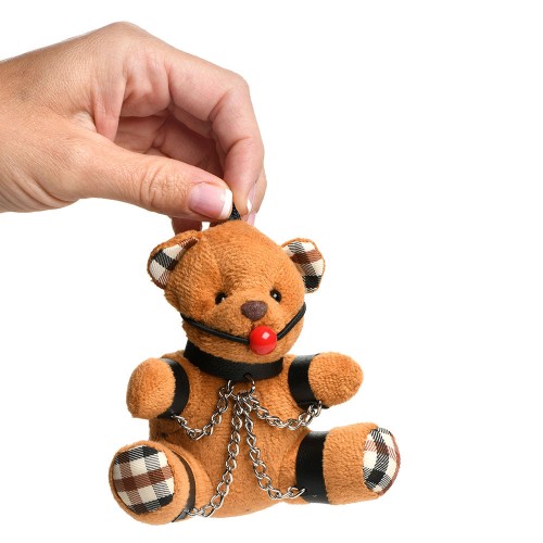 Master Series Gagged Teddy Bear Keychain - Fun Gift