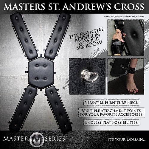 St. Andrew's Cross for BDSM Play - Master Series