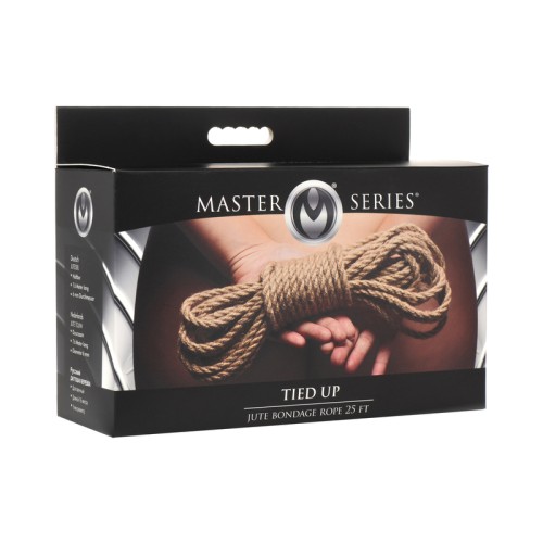 Master Series Tied Up Jute Bondage Rope for Intimate Play