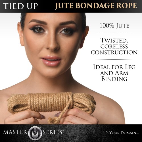 Master Series Tied Up Jute Bondage Rope for Intimate Play