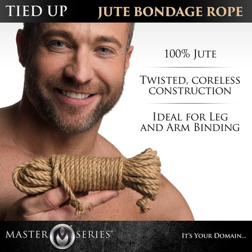 Master Series Tied Up Jute Bondage Rope for Intimate Play