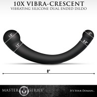 Dildo Doble Punta Vibra-Crescent 10X para Placer Intenso