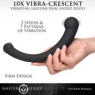 Dildo Doble Punta Vibra-Crescent 10X para Placer Intenso