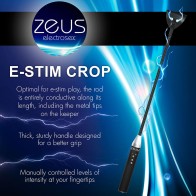 Zeus Electrosex E-Stim Crop - Dual Sensation Impact Play