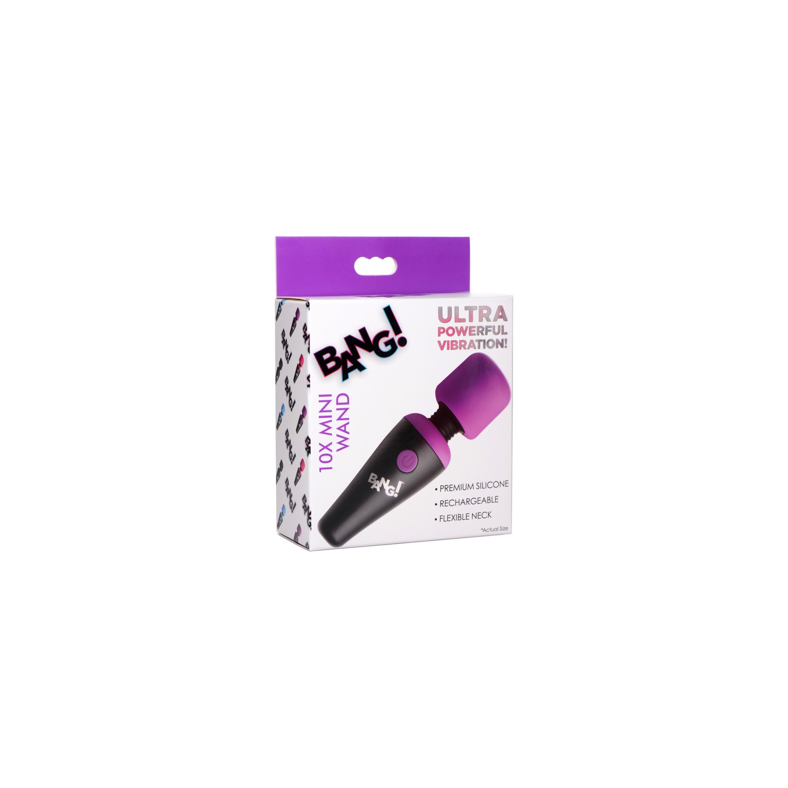 BANG! 10X Vibrating Mini Silicone Wand - Portable Pleasure