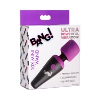 BANG! 10X Vibrating Mini Silicone Wand - Portable Pleasure