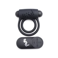 BANG! Silicone Cock Ring and Bullet with Remote Control