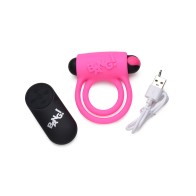 Anillo para el Pene y Bullet de Silicona BANG! con Control Remoto Rosa