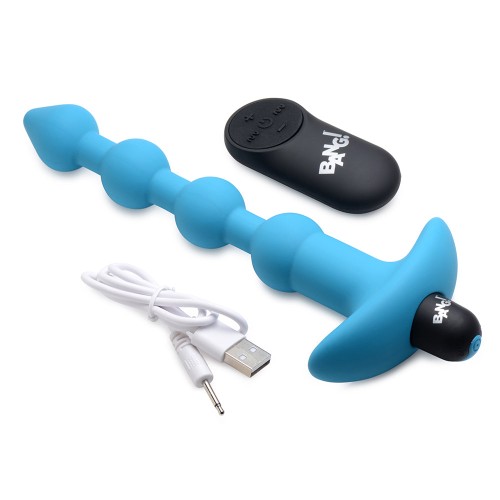 BANG! Vibrating Anal Beads with Remote Control