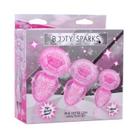 Set de Plug Anal Glitter Gem Booty Sparks para Principiantes