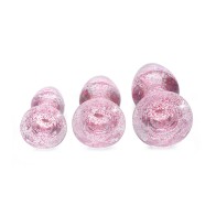 Set de Plug Anal Glitter Gem Booty Sparks para Principiantes