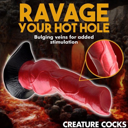 Hell-Hound Canine Silicone Dildo for Fantasy Play