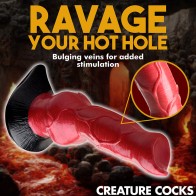 Hell-Hound Canine Silicone Dildo for Fantasy Play