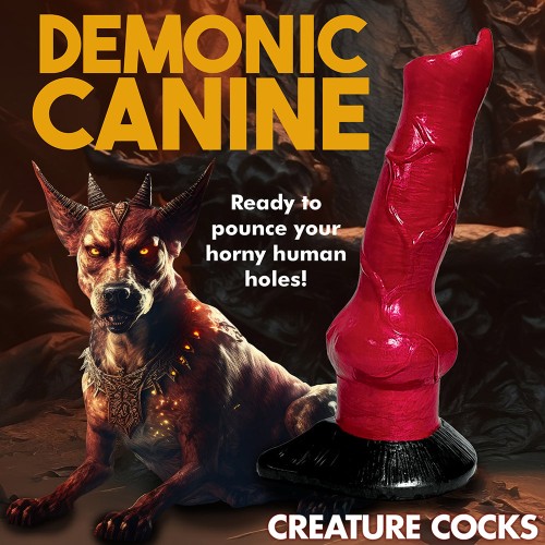 Hell-Hound Canine Silicone Dildo for Fantasy Play