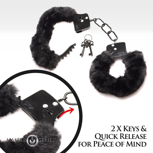 Master Series Sensual Fur Cuffed Handcuffs