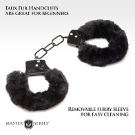 Master Series Sensual Fur Cuffed Handcuffs