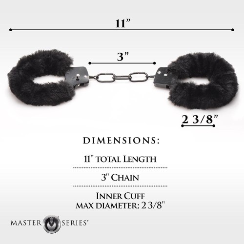 Master Series Sensual Fur Cuffed Handcuffs