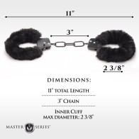 Master Series Sensual Fur Cuffed Handcuffs