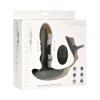 Vibrador de Silicona Thunder Plugs 10X con Correa para Pene y Testículos y Control Remoto