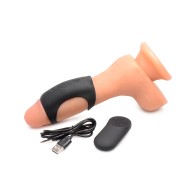 Trinity Men 28X G-Shaft Silicone Cock Ring with Remote