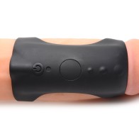 Trinity Men 28X G-Shaft Silicone Cock Ring with Remote