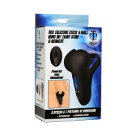 Trinity Men 10X Silicone Cock & Ball Ring with Taint Stim Remote Control