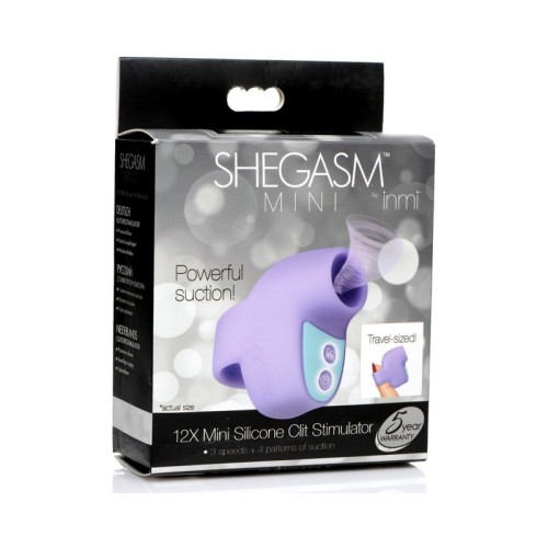 Shegasm Mini 12X Silicone Clit Stimulator Purple