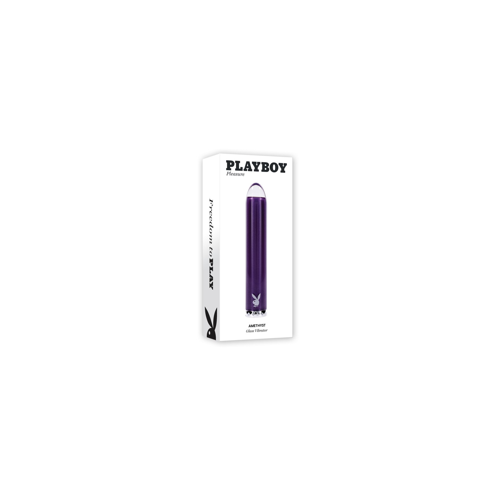 Playboy Amethyst Rechargeable Glass Vibrator for Ultimate Pleasure