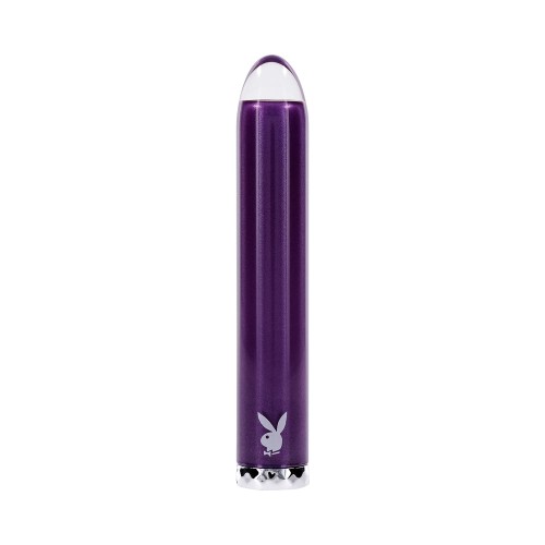 Vibrador de Vidrio Rechargeable Playboy Amethyst para Placer Definitivo