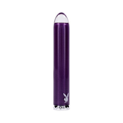 Playboy Amethyst Rechargeable Glass Vibrator for Ultimate Pleasure