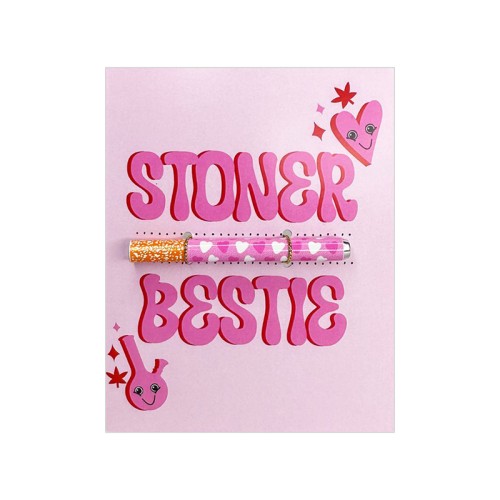 Stoner Besties One Hitter Kard Greeting Card