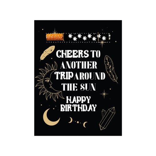 Celestial Birthday Greeting Card